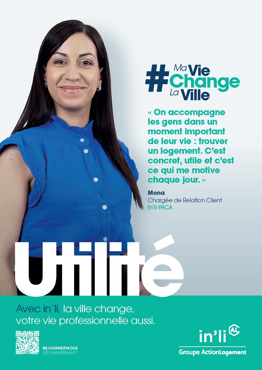 🚀 Avec in'li, la ville change votre vie professionnelle aussi

Découvrez cette semaine Mona, Chargée de Relation Client chez in'li Paca

Vous souhaitez rejoindre les 1300 collaborateurs du Groupe in'li ?
Rendez-vous sur 👉inli.com/talents

#MaVieChangeLaVille