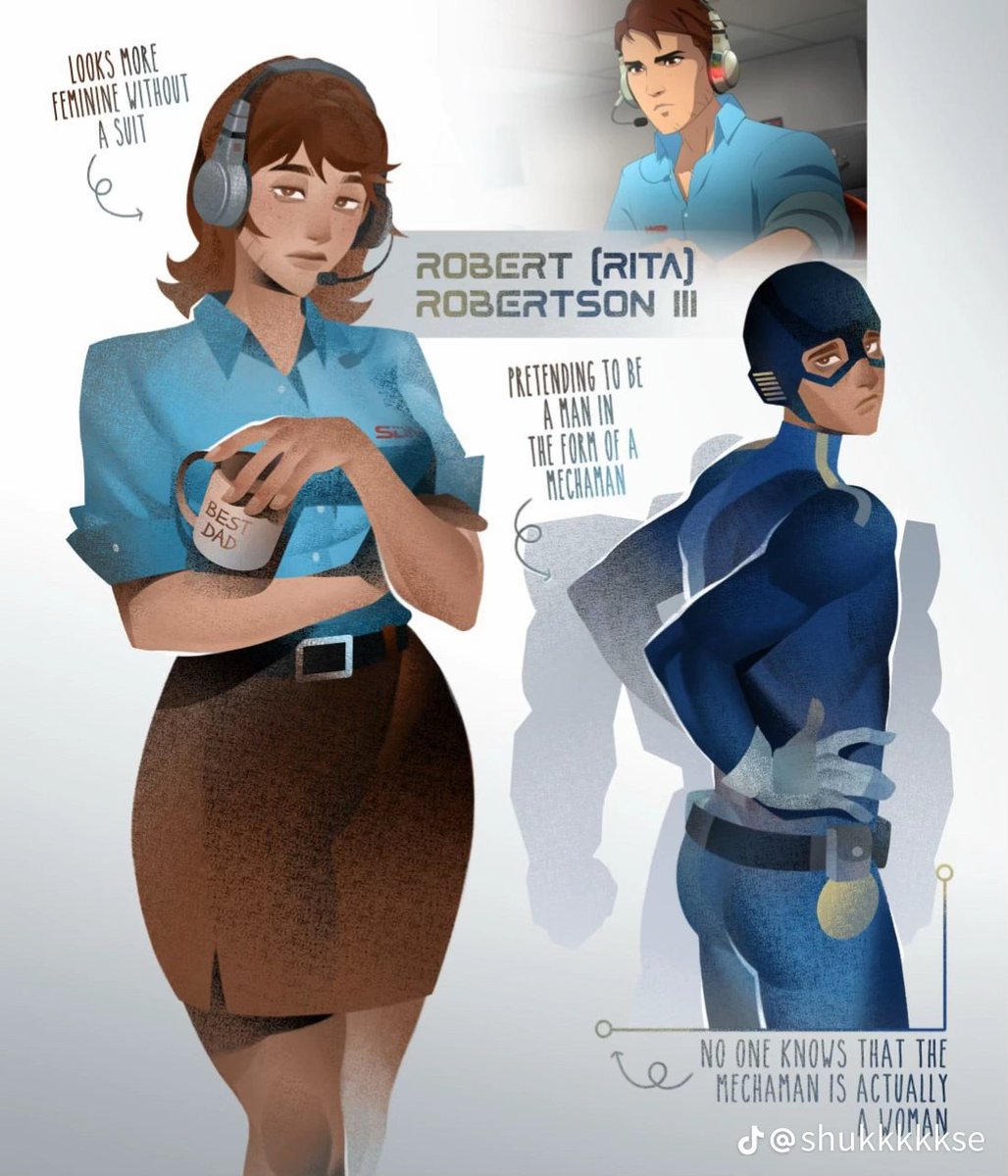 DeltyThe73rd's tweet photo. Just saw a TikTok of dispatch characters genderbent and yea invisidude is straight up going to jail bro 💔 https://t.co/C6zG4nFare