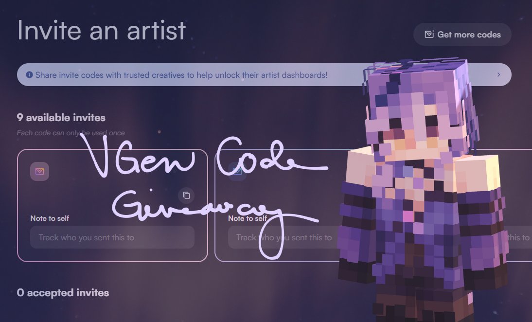 alichino__'s tweet image. 🔮 VGen Code Giveaway 🔮

i&apos;ll be giving 3 invite codes! (✿◡‿◡) 
ends on November 25th 

To participate:
💜 like + retweet + follow
💜comment your favorite artworks! [no AI🚫]

✨Good luck! ✨

#VGenCode #vgencodeGiveAway