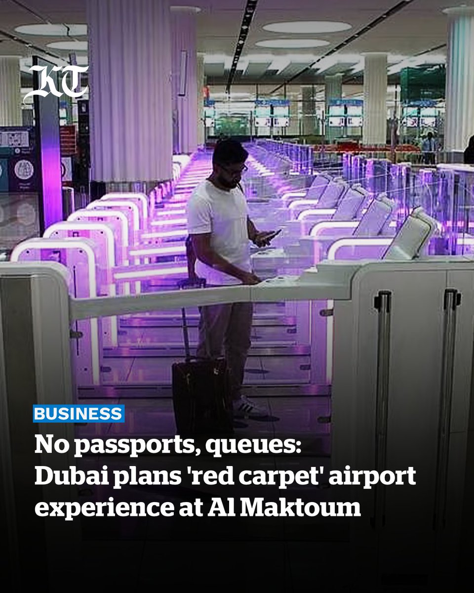 #Dubai Airports is working on a 'red carpet' experience for passengers #travelling through Al Maktoum International Airport, where they will not have to take out their passports, no check-in desks, and no queues, a senior official said on Tuesday.

khaleejtimes.com/business/aviat…
