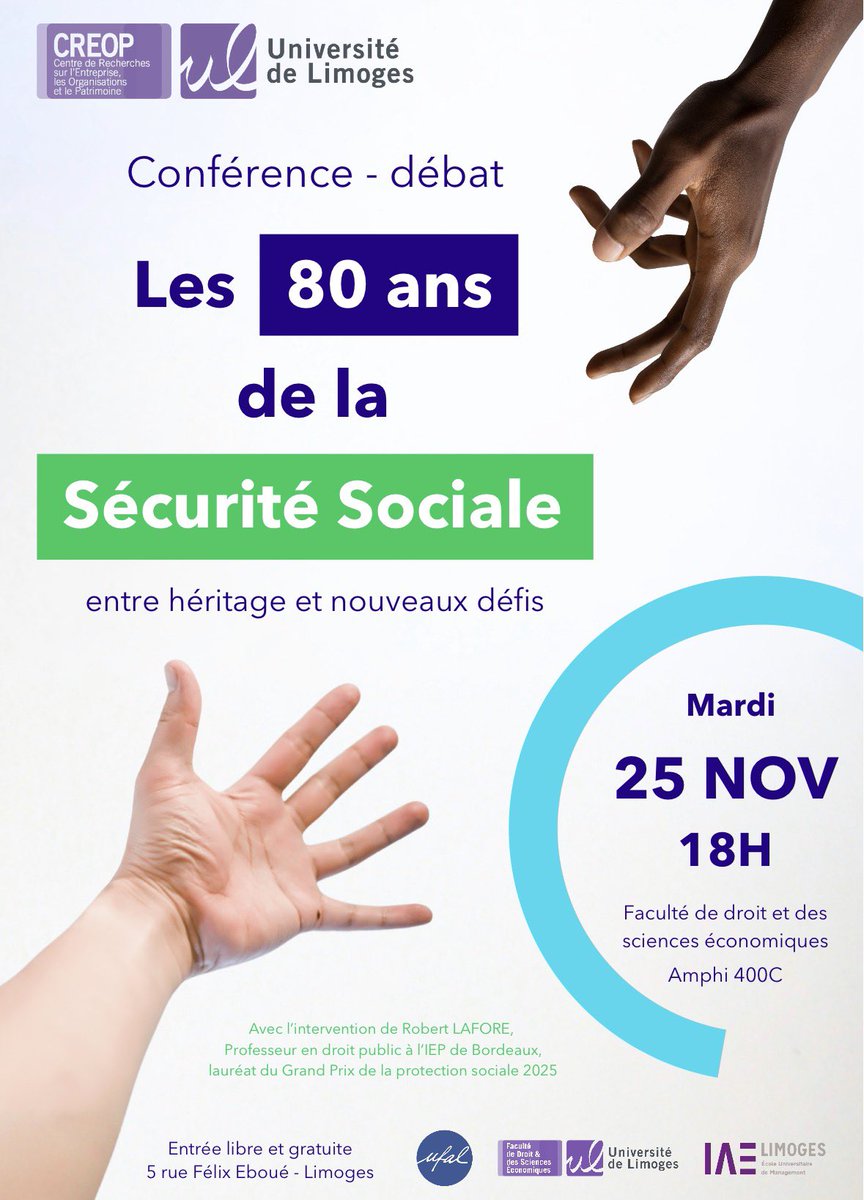 UfalHauteVienne's tweet photo. La Sécurité Sociale a 80 ans. Un événement à ne pas manquer. https://t.co/aMeUA6Y6bb