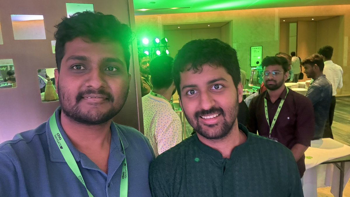 SKumarDhananjay's tweet image. Having an amazing time at the Civo Navigate event in Bangalore! Great sessions, awesome community vibes, and tons of learning. Big shoutout to @kunalstwt for the energy and inspiration! 🚀🔥 #CivoNavigate #CloudNative #Bangalore