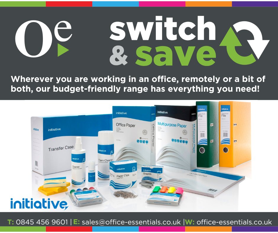 connectwithOE's tweet image. Have you ever considered the benefits of considering a ‘brand switch’ to reduce your costs?
Then you should! Contact the team - 0845 456 9601
loom.ly/6qbLmJU
#switchandsave #initiative #officeessentials #savemoney
