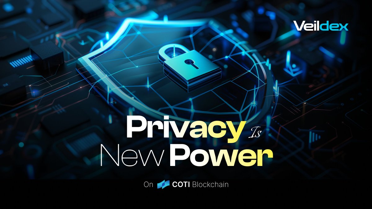 Veil_Dex's tweet image. Privacy isn’t a feature anymore — it’s the foundation. VeilDex is building the first DeFi layer where your strategy, data, and flow stay yours. 

Programmable Privacy is here. 

We’re just getting started. 

$COTI #VeilDex