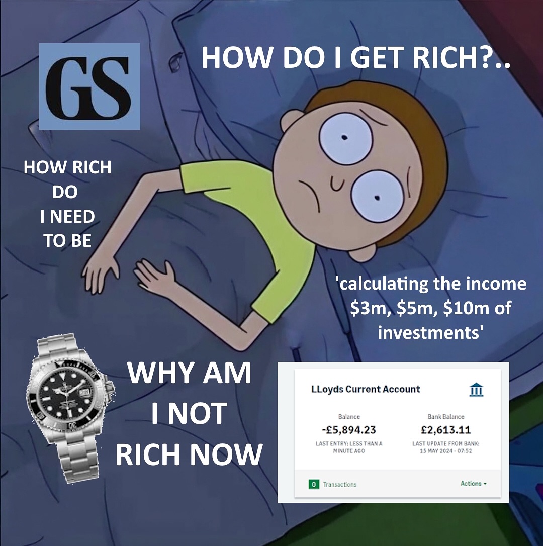 ibd_path's tweet image. So if I have $10m making me 5.5% I have $550k.. okay so how do I get there and is $550k enough?

#goldmansachs
#Morganstanley
#JPMorgan
#Investmentbanking
#Capitalmarkets
#venturecapital
#Financememe
#BAML
#UBS
#CityLife 
#nepotism