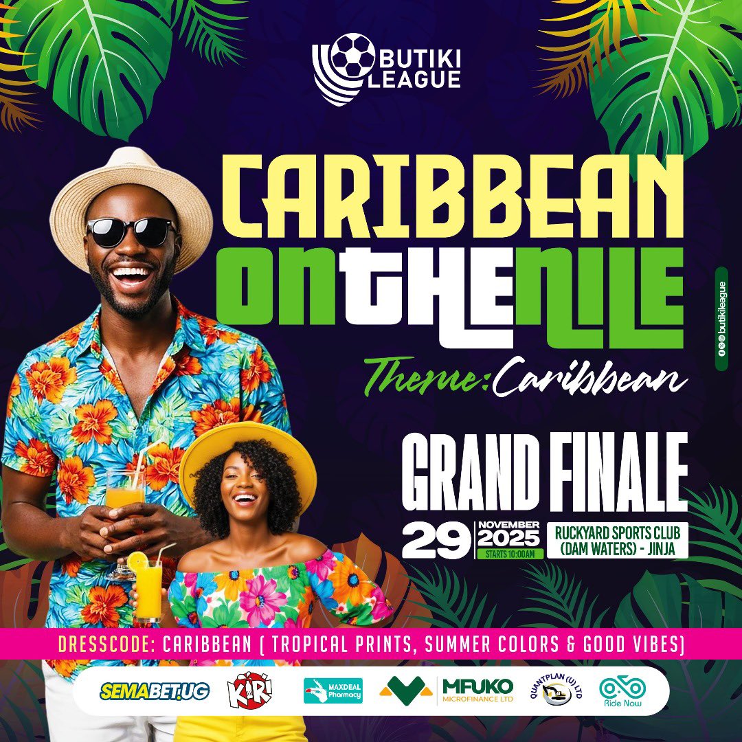 The #BLSVFinale goes Caribbean 🌴🍹

Pull up in your bright colors, florals, tropical fits &amp; hats because we’re taking the Caribbean to the Nile.

Dress the theme, bring the vibe and don’t be left out.