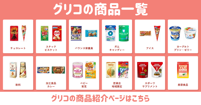 グリコ商品どのくらいあるかご存じですか？? お菓子の印象が強いかも 