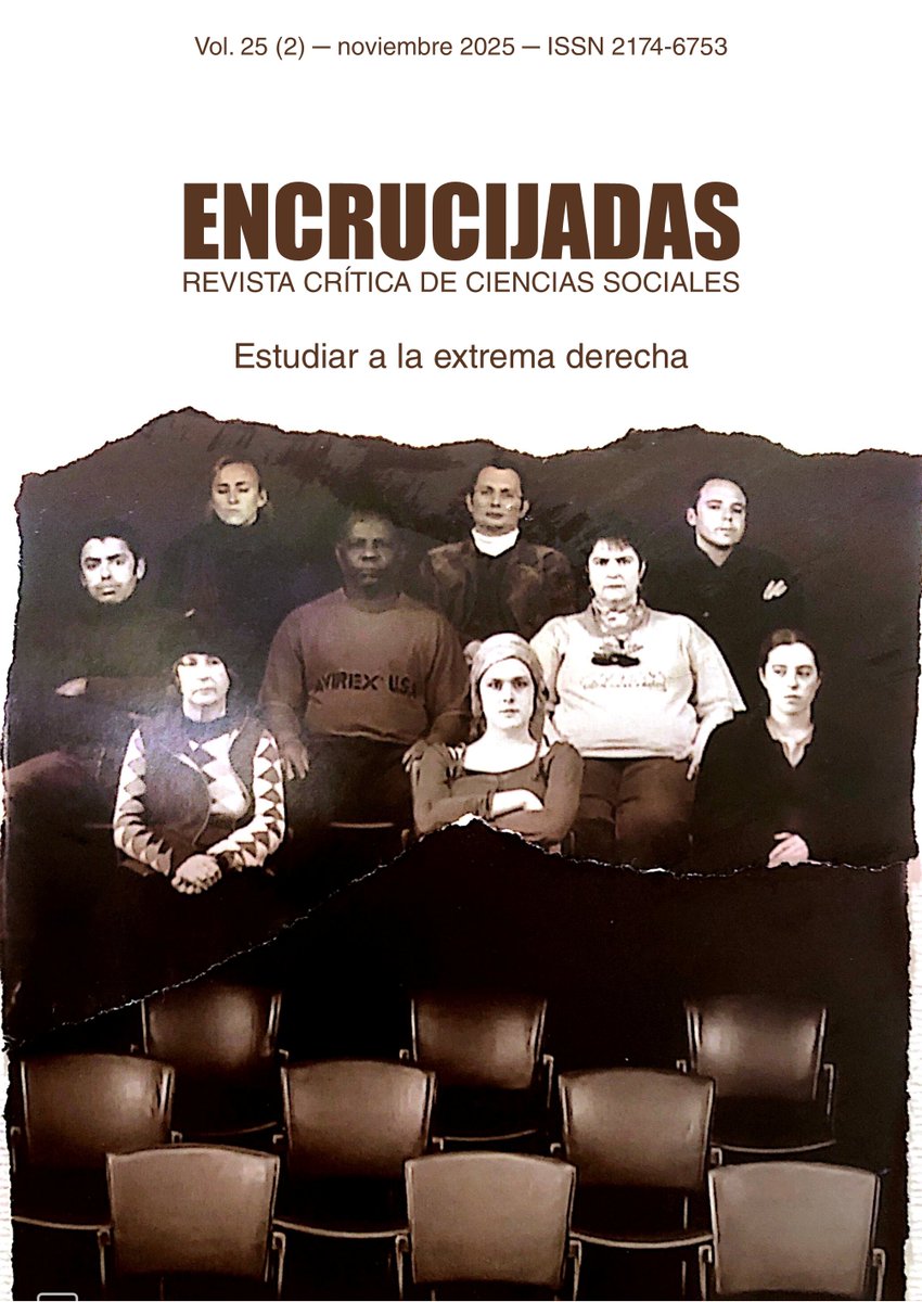 Abandono el letargo para compartiros el número de la revista <a href="/Encrucijadas/">Encrucijadas</a> que he coordinado sobre epistemología y metodologías de estudio de la extrema derecha. 

Fue un enorme placer poder dar forma a este número que cuenta con contribuciones excelentes: recyt.fecyt.es/index.php/encr…