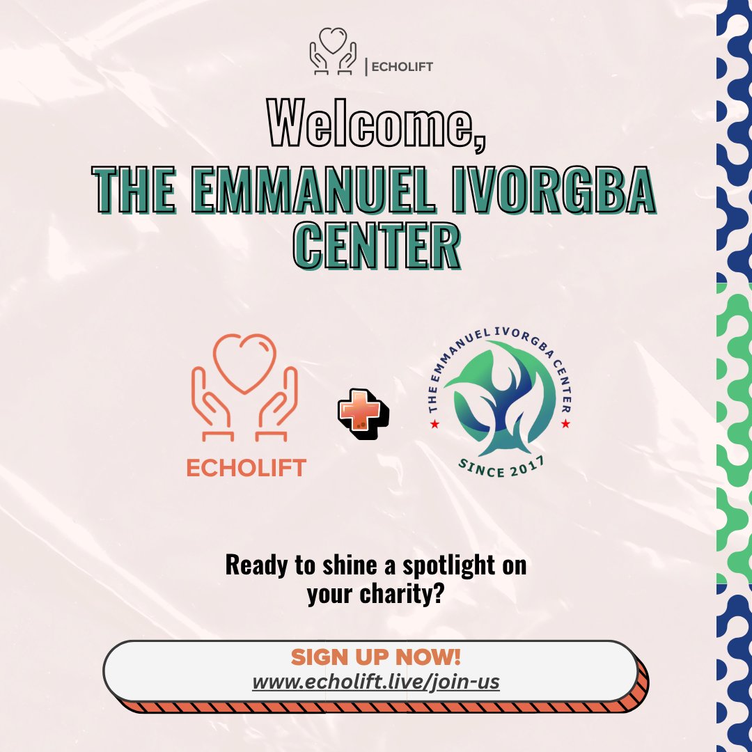 echolift_app's tweet image. Another week, another charity onboarded! 🎉

HUGE welcome to The Emmanuel Ivorgba Center @TheIvorgba  in Makurdi, Benue State 🇳🇬! They are transforming communities through education, economic growth, peace initiatives, and support for youth/women.
#Echolift #CommunityDevelopment