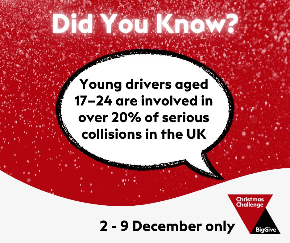 With your support, we’re helping young drivers build the skills they need to stay safe on the road.
During the Big Give week, every donation is matched - doubling the impact of your contribution and supporting life-saving training. 💙  

👉Learn more  iamroadsmart.net/BG25