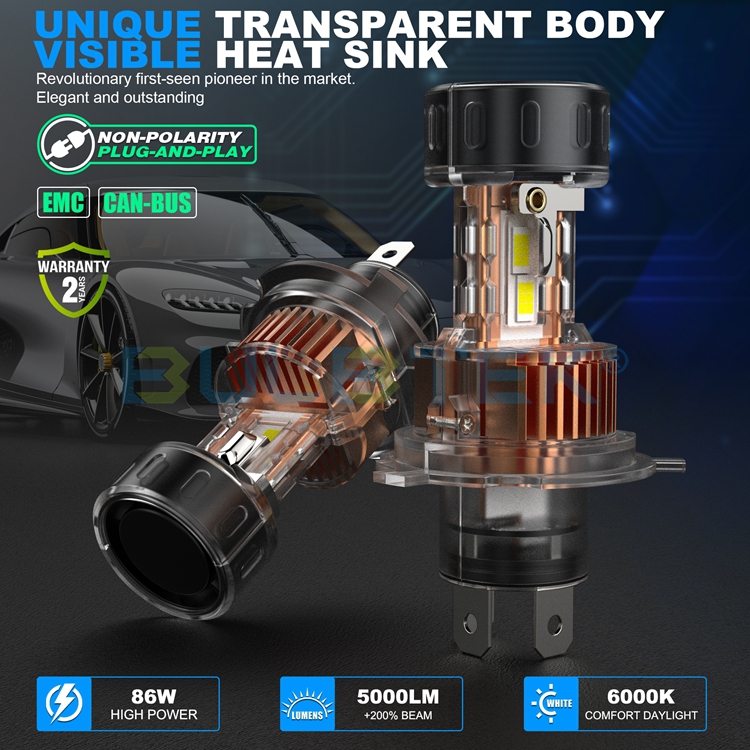 BULBTEK_LED_5's tweet image. MINI15T LED Headlight Bulb
📢Unique Transparent Body &amp;amp; Visible Heat Sink     
📢Power: 43W/start, 25W/stable 
📢Easy installation 1:1 halogen size
🌐bulbtek.com
#BULBTEK #LEDHeadlight #H4LED #H7LED #H11LED #9005LED