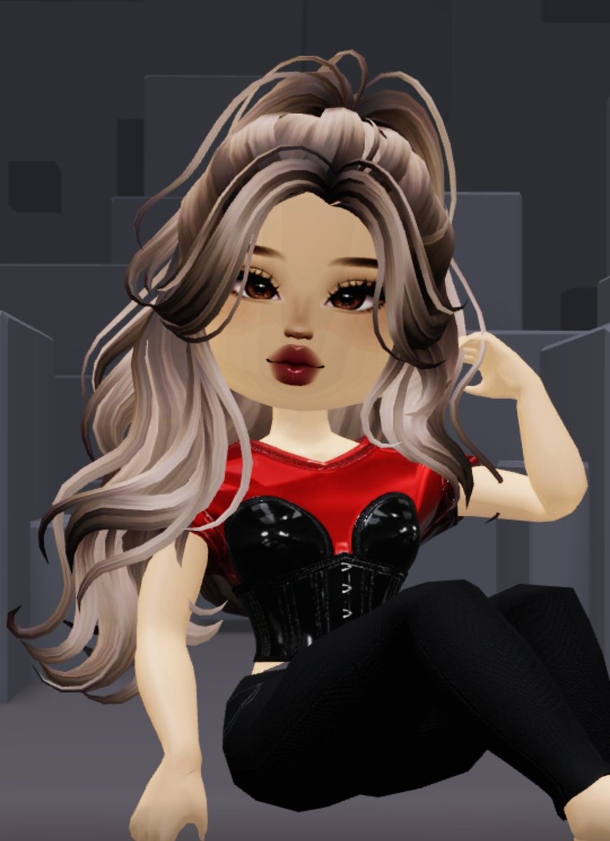 blesscrys's tweet image. Red Latex Shirt with Latex Corset  *Tommy!UGC 
Black skinny jeans *Dolla$
Hair *DIDIgamedev
Face &amp;amp;Body *vhaega
#OOTD ♥️ #roblox #robloxugc
