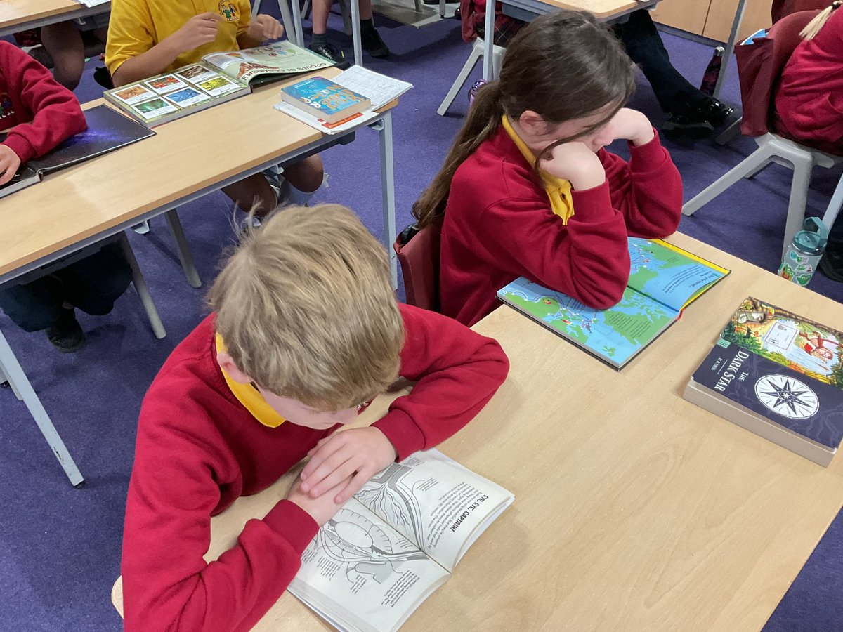 Enjoying some fabulous non-fiction in our reading today! <a href="/StJamesYear6/">Chorley St James Year 6</a> <a href="/StJamesChorley/">Chorley St James</a>