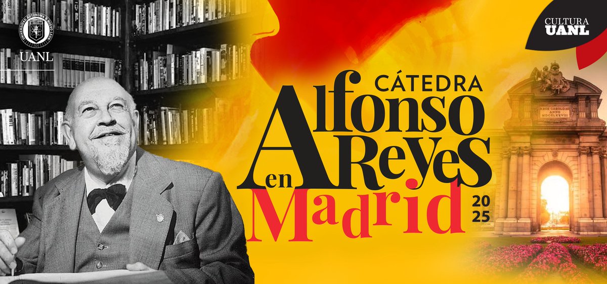 En el marco de la Cátedra Alfonso Reyes en Madrid, hoy (19.00 h) se realizará en el ICME la mesa de diálogo "La poesía, un ejercicio de traducción"

Organiza: <a href="/CulturaUANL/">Cultura UANL</a>

🗣️Participan: Isabel García, José María Micó, Blanca Luz Pulido y <a href="/vbarreraenderle/">Víctor Barrera Enderle</a>

bit.ly/4i0930G