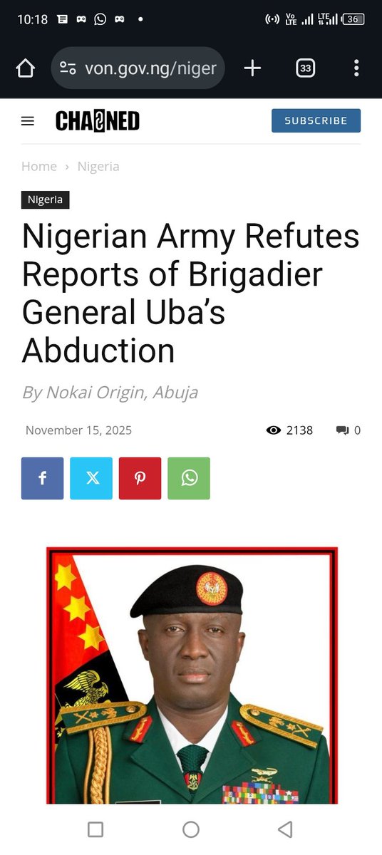 DRealities1's tweet image. So a serving Brigadier General was abducted like a common chicken by t3rrorlsts;

The next thing, boom, Army said na lie, it never happened;

Boom, ISWAP released evidence;

Boom, normal life continues as if nothing happened😢

RIP Gen Uba