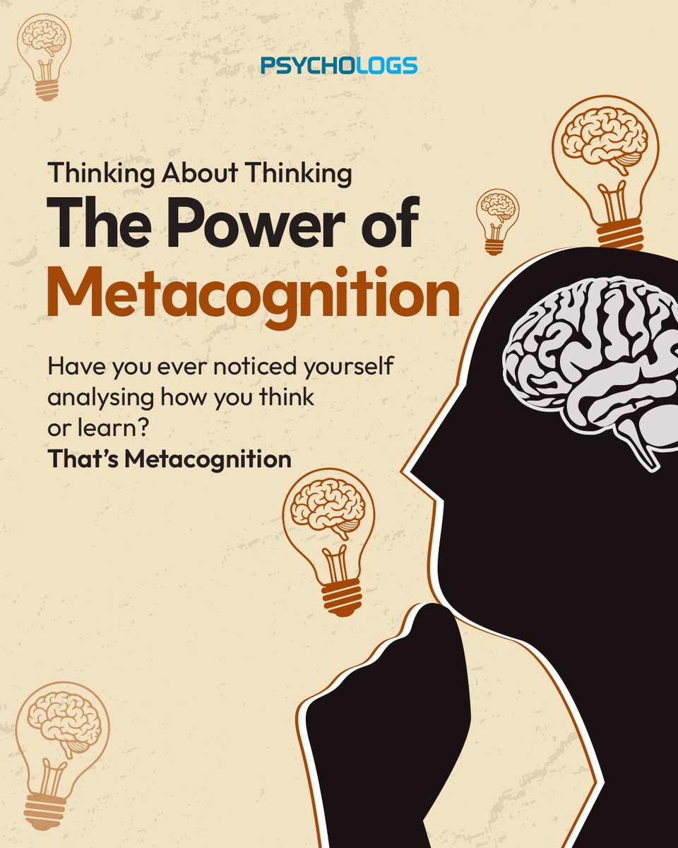 PsychologsIndia's tweet image. Understanding how you think is one of the most powerful skills in learning. Metacognition helps you notice your thought patterns.

instagram.com/p/DRMV2XBgcwX/…

#Metacognition #CognitivePsychology #Mindfulness #SelfAwareness #MindsetGrowth #PersonalDevelopment