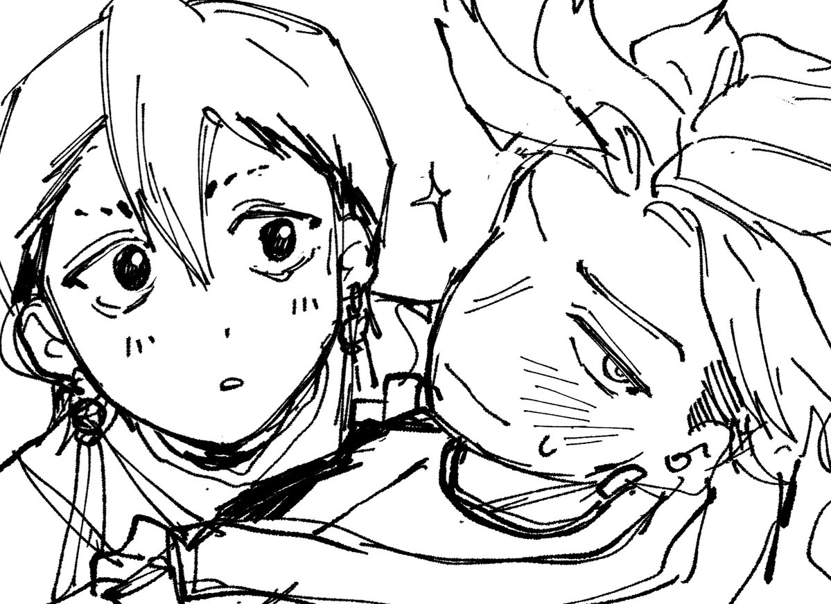 maDu_1116's tweet image. 낙서크롭
그리기 어렵다 이사람들