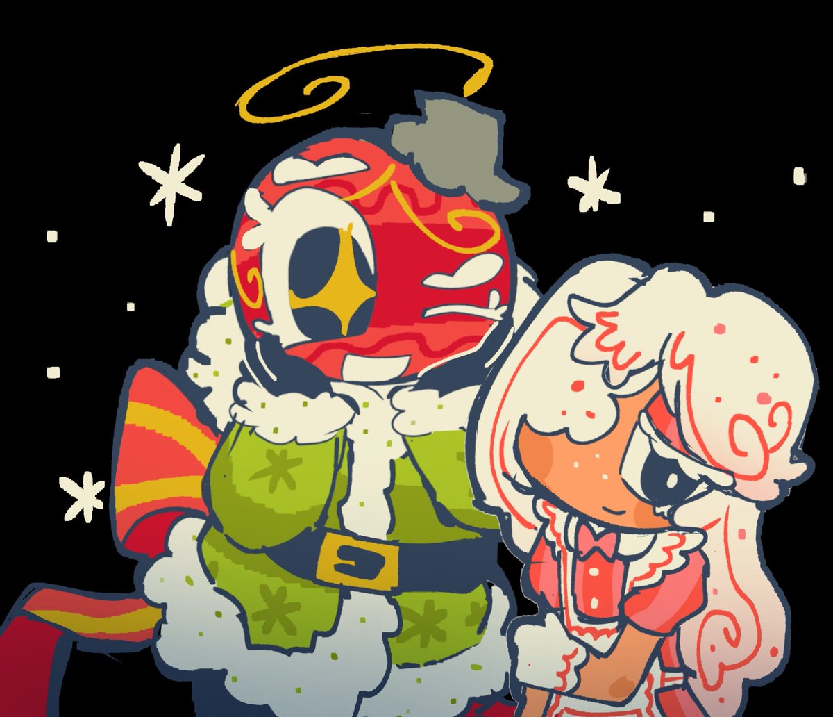 ATLVGYuri's tweet image. &quot;Can you draw ginger or bobette?? :3🎄🎁🍪🥛&quot; -&amp;gt;i thought this said ginger and bobette