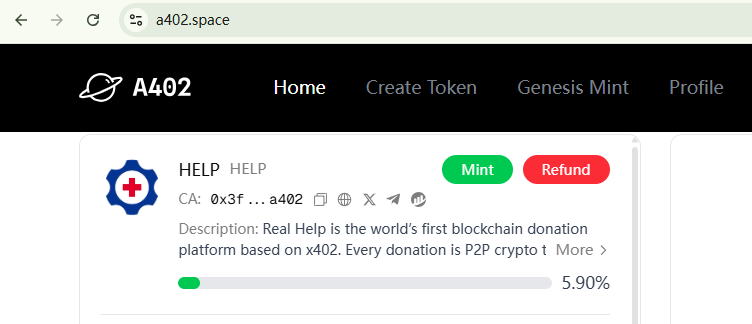 GiveRealHelp's tweet image. HELP tokens minting are under going, fairly and openly worldwide, 5.90% progress now~