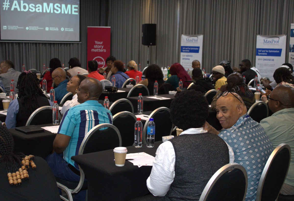 MaxProf is still going strong at the Absa-SACCI Entrepreneur Summit in Gqeberha!

Let’s connect, collaborate, and empower MSMEs together.

Thank you <a href="/AbsaSouthAfrica/">Absa South Africa</a> and <a href="/SACCIOfficial/">sacci_official</a> for hosting this impactful event.

#MaxProf #TaxCompliance #MSMEEmpowerment #SACCI #AbsaMSME