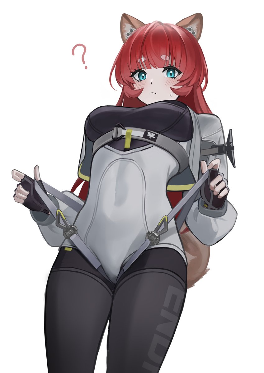 _kit_11's tweet image. 謎ベルトに困惑するアケクリ
#アークナイツエンドフィールド