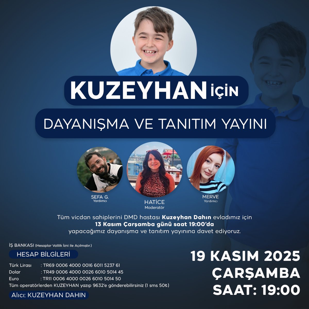 🚨📢KUZEYHAN İÇİN DAYANIŞMA YAYINI 📢🚨

Tüm SMA-DMD camiasını ve vicdan sahiplerini DMD hastası KUZEYHAN DAHIN evladımız için yapacağımız dayanışma ve seferberlik yayınına bekliyoruz.

TARİH: 19.11.2025 ÇARȘAMBA 
SAAT: 19:00

<a href="/sefagedikx/">Sefa Gedik</a>
<a href="/mevocuum/">𝓜𝑒𝓇𝓋𝑒</a>
<a href="/Htc00x/">𝐻𝑎𝑡𝑖𝑐𝑒</a>