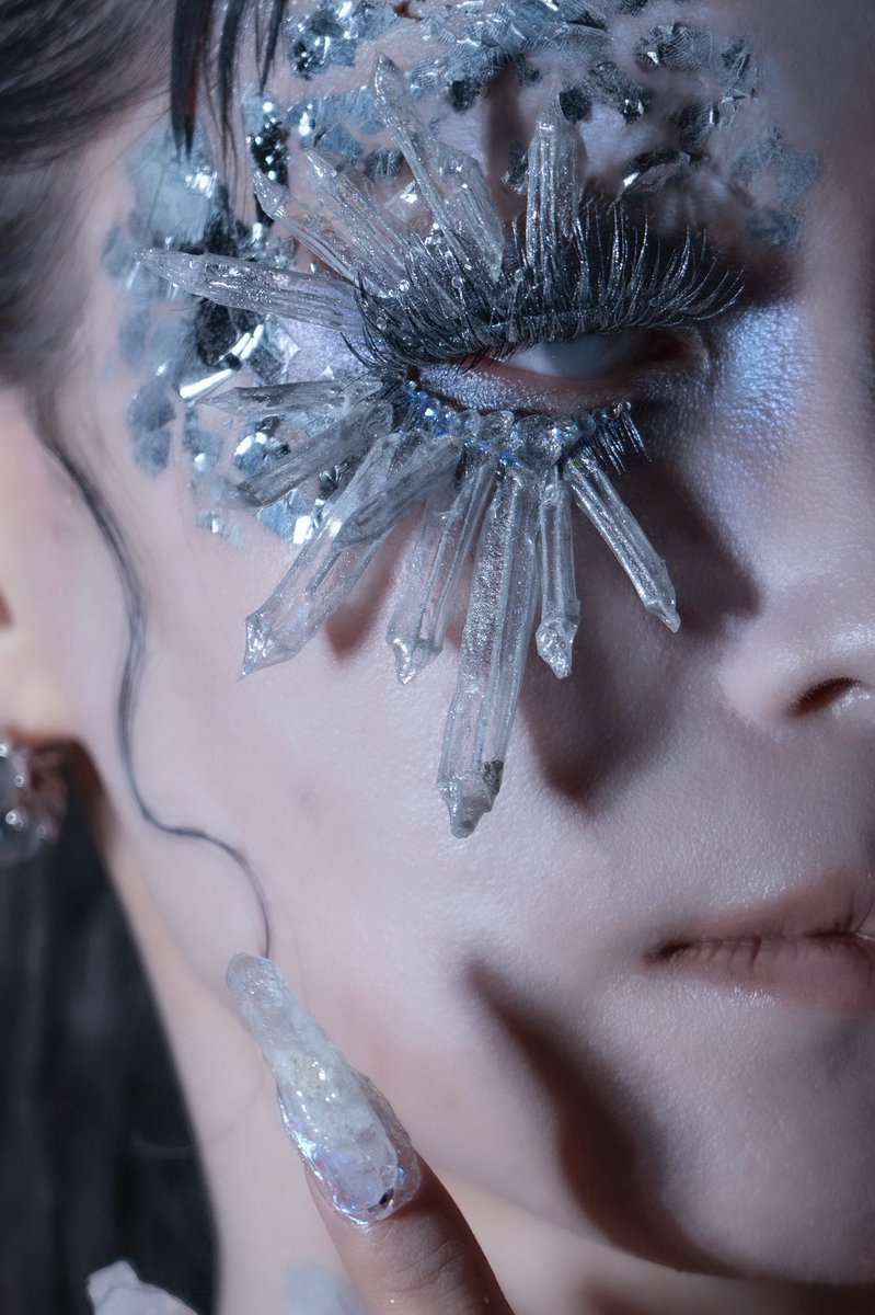 実柚季のまつげ MYK WORK つけまつげ　ステンドグラス蝶　上下セット 実柚季(MYK WORK) on X