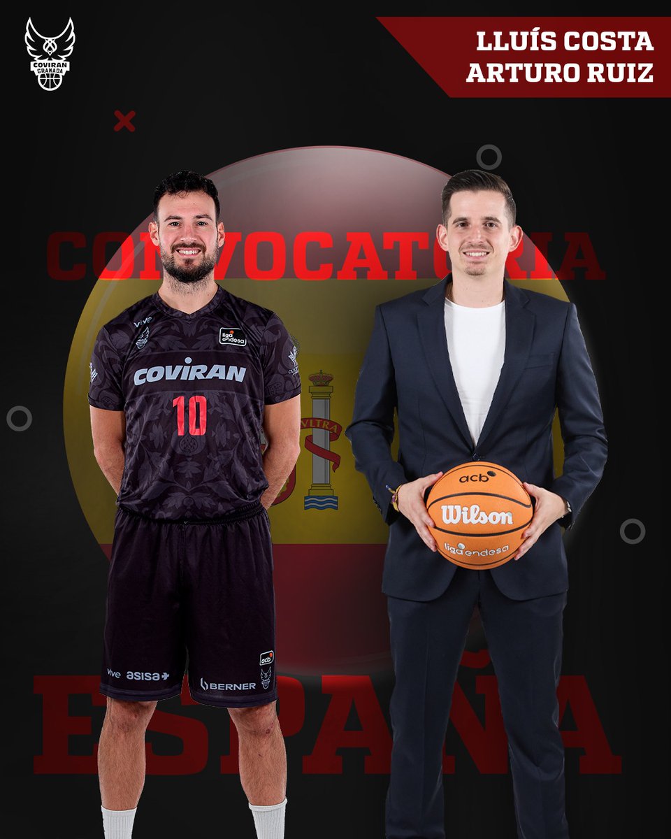 🇪🇸 Lluís Costa y Arturo Ruiz, incluidos en la convocatoria de <a href="/BaloncestoESP/">Baloncesto España</a> para las próximas ventanas de clasificación para la Copa del Mundo.

🙌 ¡ENHORABUENA!

👉 bit.ly/4qXebXg

#ContigoFundación