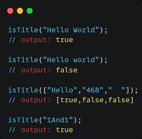 DolphinDB_Comm's tweet image. isTitle(X) checks if each word in X has a capital first letter, others lowercase! 📝

Fails for empty strings or those without proper title casing. Great for text standard checks.

#DolphinDB #StringFormat #TextValidation
