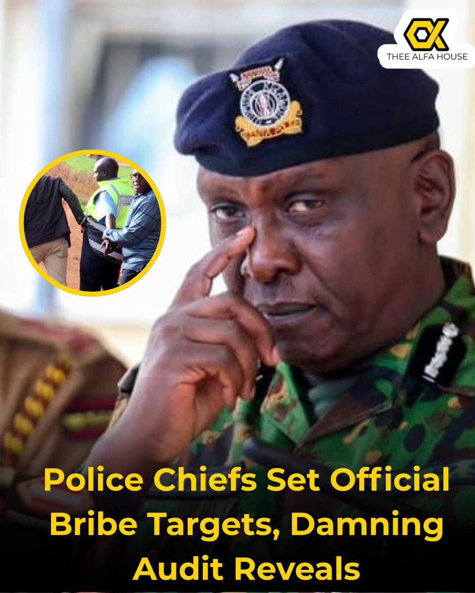 thee_alfa_house's tweet image. A damning audit has exposed a criminal shakedown orchestrated from the top. Senior police commanders are forcing junior officers to meet daily bribe quotas from motorists, weaponizing the traffic department for systematic extortion and punishing those who fail to comply. THREAD…