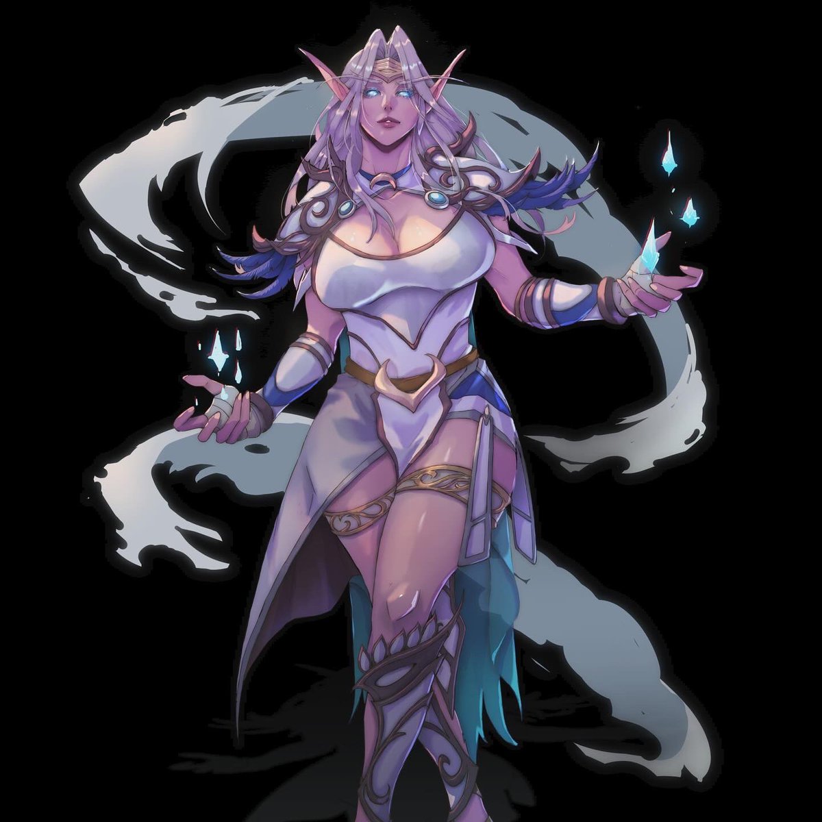 bluezald's tweet image. still here drawing sexy wow characters 😄

#digitalart #fantasyart #worldofwarcraft #gameart #artcommission