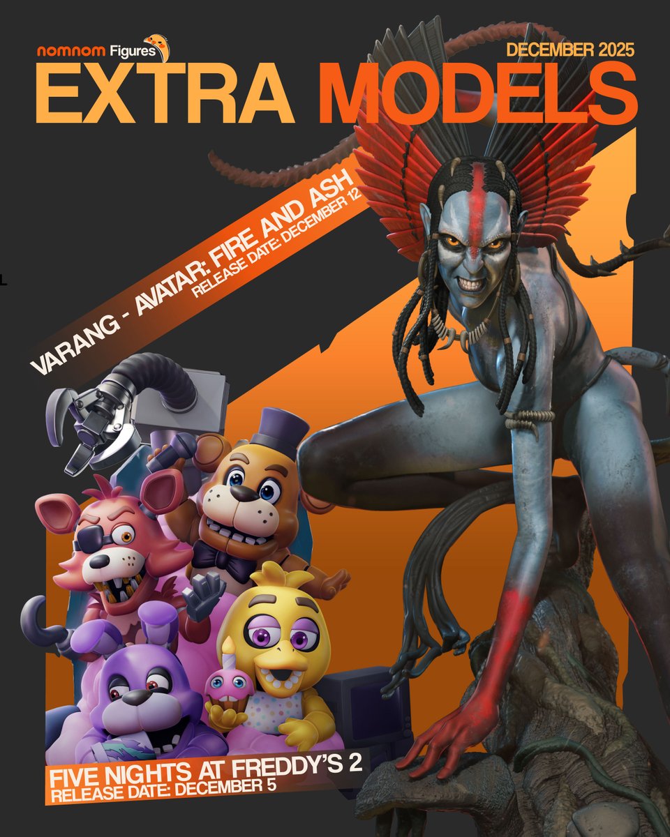 NomnomFigures's tweet photo. ���Sneak Peek – December Extra Models!🔥

One cheerful bundle drops on December 5 and a wild elemental character follows on December 12. Don’t miss them!

More info on Patreon: https://t.co/42CoDovQfA
#3dprinting #miniature #stl #game #3dprint #anime https://t.co/wdbXRQit2q