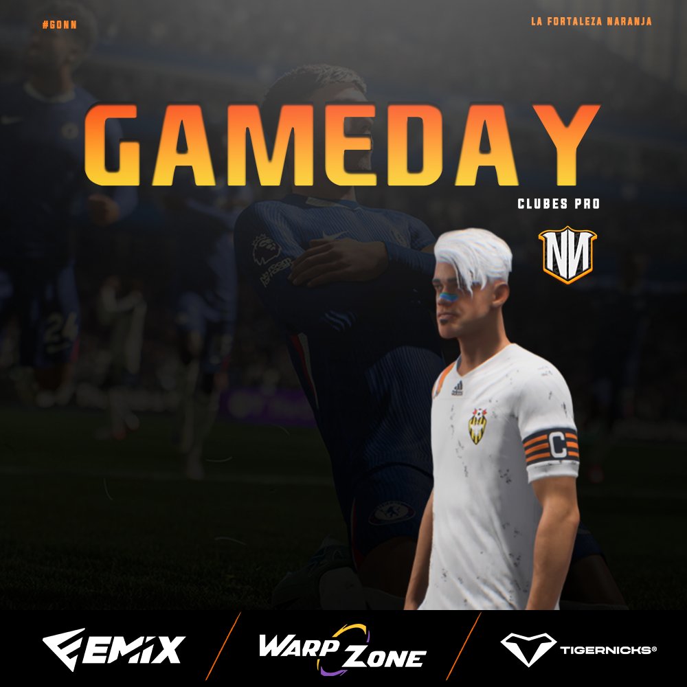 #EAFC26 | ¡𝐆𝐀𝐌𝐄𝐃𝐀𝐘 del 𝐍𝐍!

🏆 | <a href="/AFJLeague/">AFJ España 🇪🇸 🎮</a>
🆚 | <a href="/G0LDENWARRIORS/">GOLDEN WARRIORS</a> 
⏰ | 22:40h

🏆 | <a href="/VPG_Spain/">Virtual Pro Gaming España</a>
🆚 | <a href="/CierzoEsports/">Cierzo Esports Academy</a> &amp; <a href="/BlackRaptorsCP/">🖤BLACK RAPTORS🖤</a> 
⏰ | 23:00h &amp; 23:20h

#GoNN · #NNclubespro