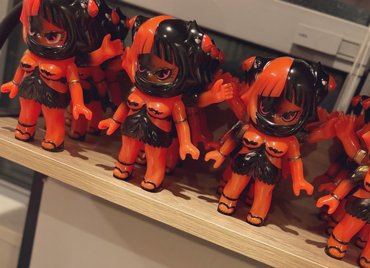 🔥👁️🔥 #sofvitokyo #p9toys #アマビエちゃん #ヨゲンちゃん #あま