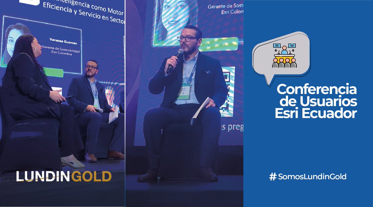 Bayardo Merizalde, Supervisor de Base de Datos GIS en Lundin Gold, participó en la Conferencia de Usuarios Esri Ecuador (CUE 2025), el evento geoespacial más importante del país, que reunió a profesionales y organizaciones comprometidas con transformar el Ecuador a través de la