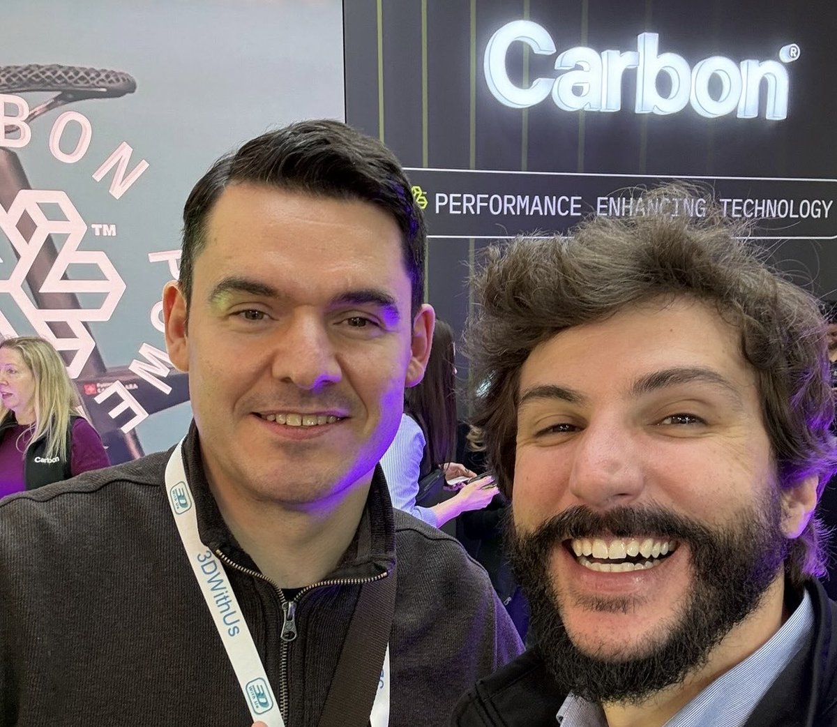 MaxFunkner's tweet image. More #3Dprintedshoes With great guidance from @andrewasink at the @Carbon3D booth at #Formnext #formnext2025. Building up a major guide 🤫