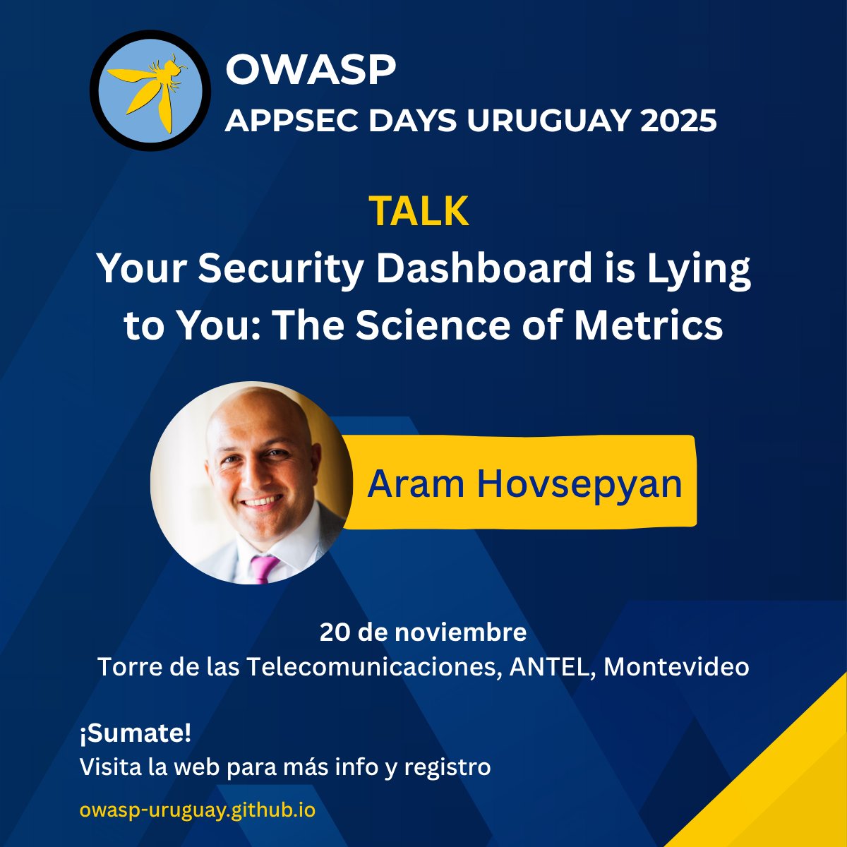 Algunas de las charlas que se vienen el Jueves en el OWASP AppSec Days Uruguay 20205.

Mira los trainings y demás charlas en: owasp-uruguay.github.io