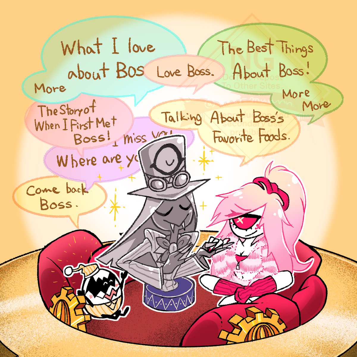 I want to talk even more!🥚✨
 #hazbinhotelseason2 
 #Sirpentious  #CherriBomb