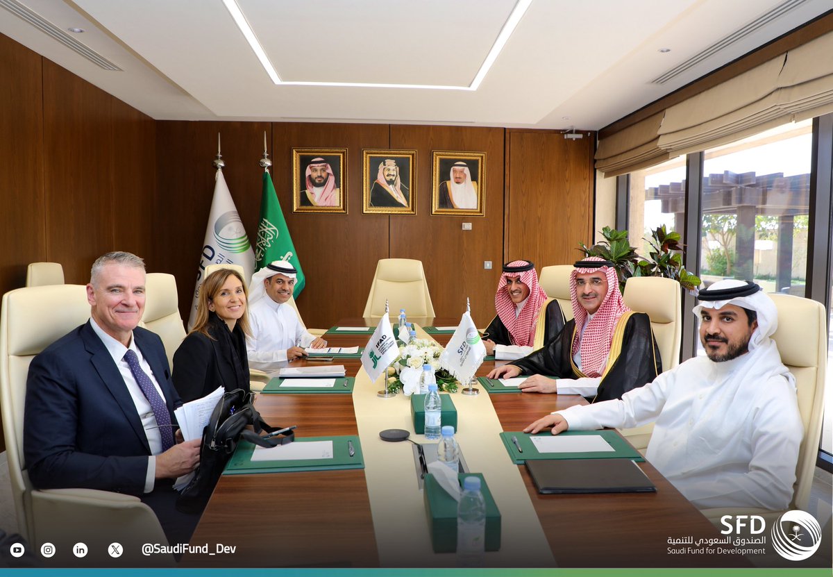 SaudiFund_Dev's tweet image. #Riyadh | #SFD CEO Mr. Sultan Al-Marshad today received Ms. Federica Diamanti, Associate Vice-President for External Relations at the International Fund for Agricultural Development #IFAD, at SFD headquarters. During their meeting, avenues to strengthen development cooperation to…