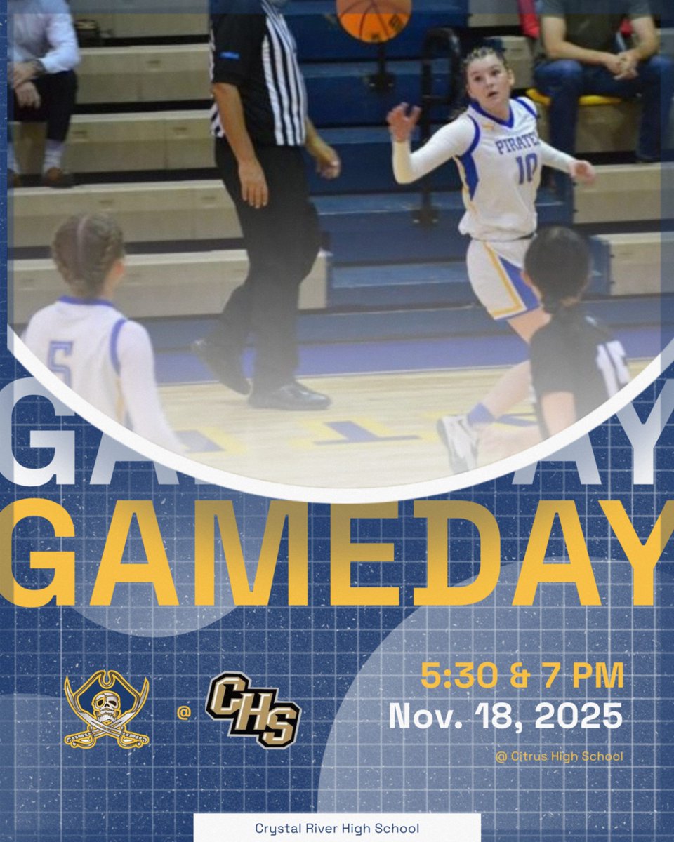 The Lady Pirates travel to county rival Citrus High School for a girls basketball showdown. JV starts at 5:30 with Varsity following.
