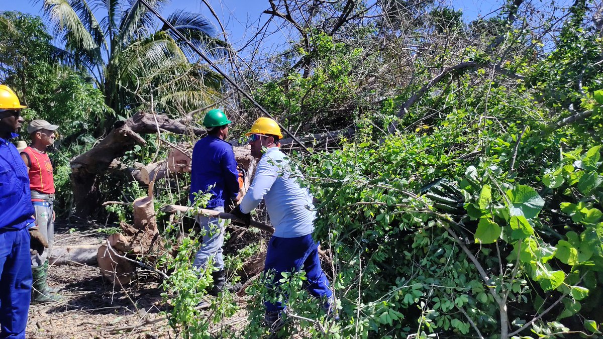 ArielAguilarC2's tweet image. La Brigada de linieros de Camagüey no cree en dificultades, han llegado a cinco municipios de nuestra #ProvinciaGranma en la recuperación de los daños ocasionados por el #HuracanMelissa. @YudelkisOrtizB @BorgesOlivero @ETECSAGranma @FonsecaOsmely