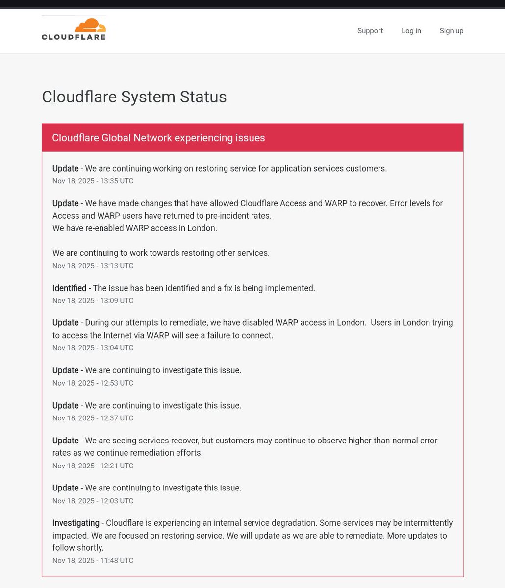 unoSiTech's tweet image. Twitter isn’t down — it’s a Cloudflare hosting issue.  

#XDown #TwitterDown #Cloudflare