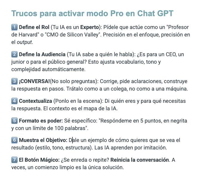 David_eficaz's tweet image. 💡 Deja de programar a ChatGPT y empieza a CONVERSAR.

La clave para resultados 10X no es la IA, ¡es tu prompt! 🤯