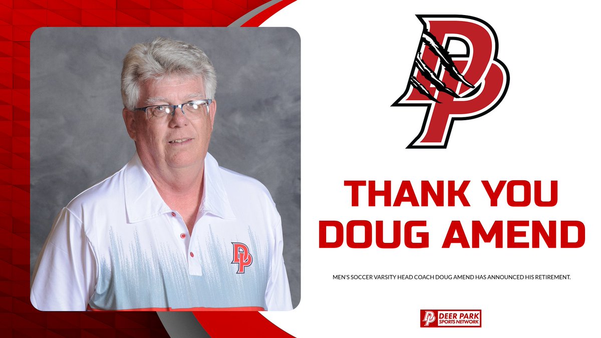 Thank you Doug Amend! His tenure was highlighted by a District Finalist finish in 2024 and earning district Coach of the Year in the same season. He has had multiple players continue their soccer careers at the college level.
