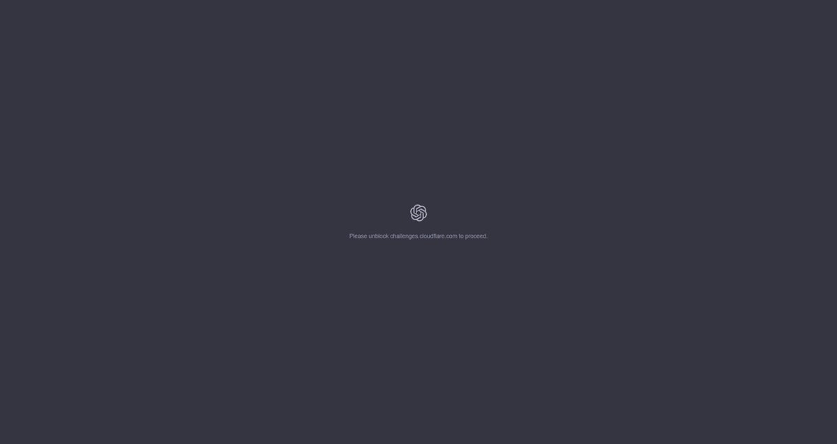thenimeshkumar's tweet photo. Cloudflare is currently down.

ChatGPT, Claude, and Perplexity are no longer functioning due to the massive internet outage. https://t.co/UdeOXsDzvV