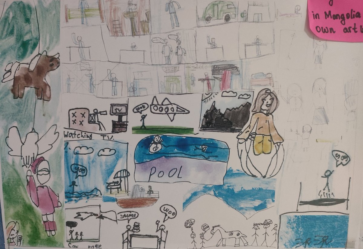 _bsuofficial's tweet image. Fantastic creative work by @_bsuofficial Primary School pupils. 🖌️🎨

#BSU #Mongolia #art