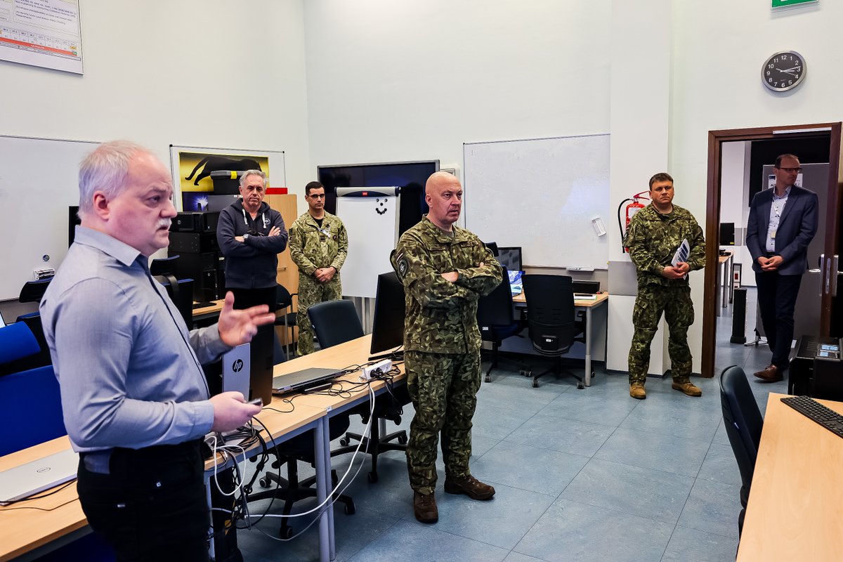 Yesterday, BGEN Sandris Gaugers, ACOS MDFD at HQ SACT, visited <a href="/NATO_JFTC/">NATO Joint Force Training Centre</a>. He met with BGEN Zoltan Barany, JFTC DCOM/COS, and with #JFTC key staff. The guest was briefed on the Centre's mission and activities, including JFTC's involvement in NATO warfare development.