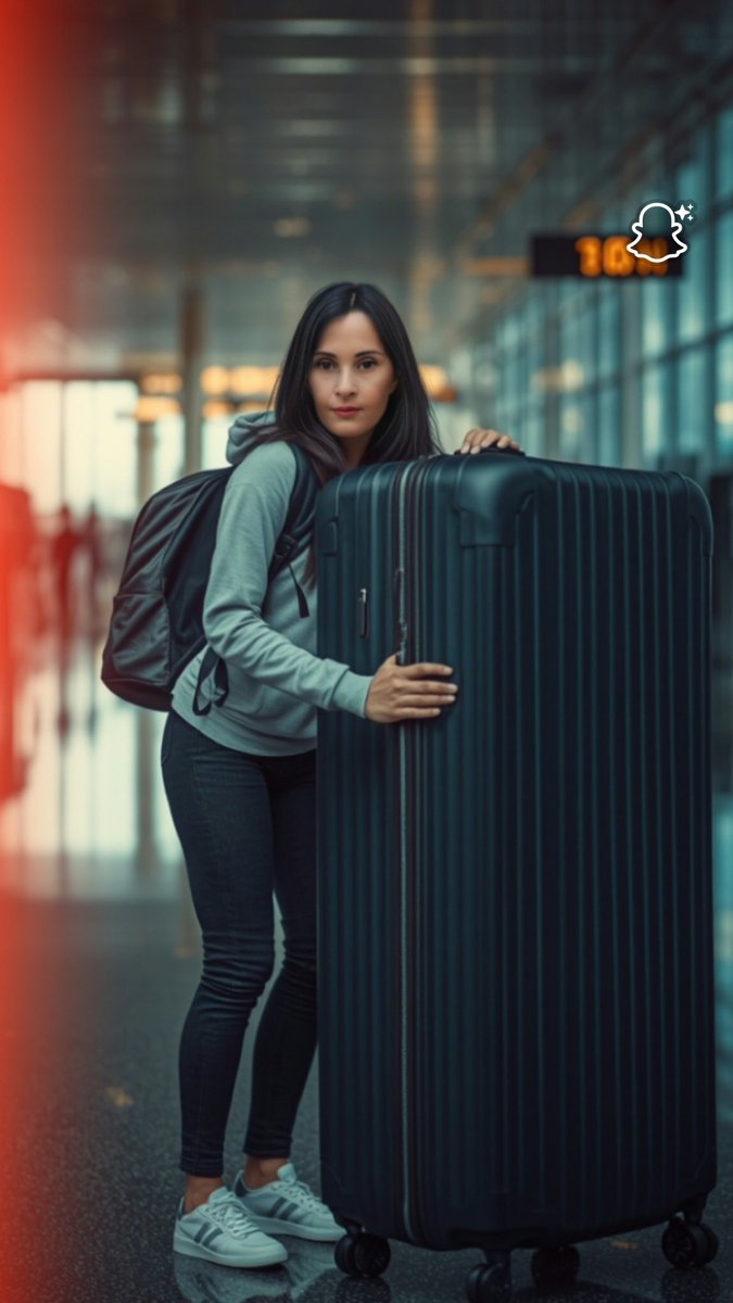 devereux1655's tweet image. Travelling light 🤣 #snapchat #luggage