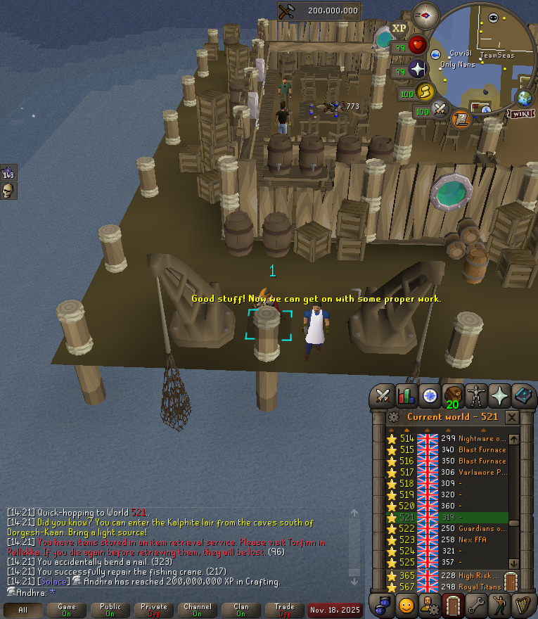 AndhraOSRS's tweet photo. 200m crafting https://t.co/xYy0ljNC7C