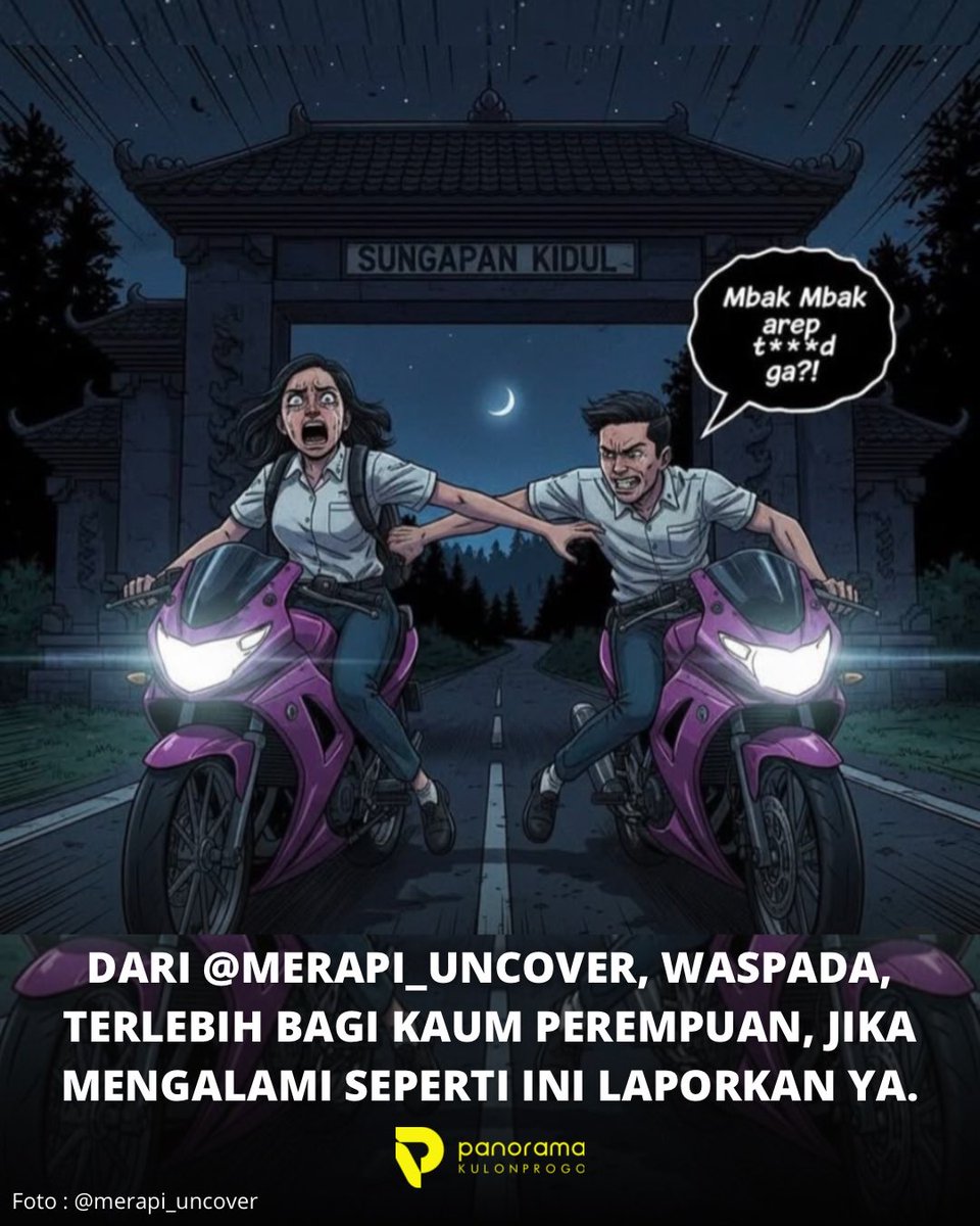 panoramaKP's tweet image. ● Waspada! Pelecehan Seksual Terjadi di Tanjakan Gapura Sungapan Kidul, Kulon Progo.

● Foto : @merapi_uncover 
● Lokasi : Tanjakan Gapura Sungapan Kidul, Kapanewon Galur, Kulon Progo, Yogyakarta.
#panoramakulonprogo
#kulonprogo
#jogja